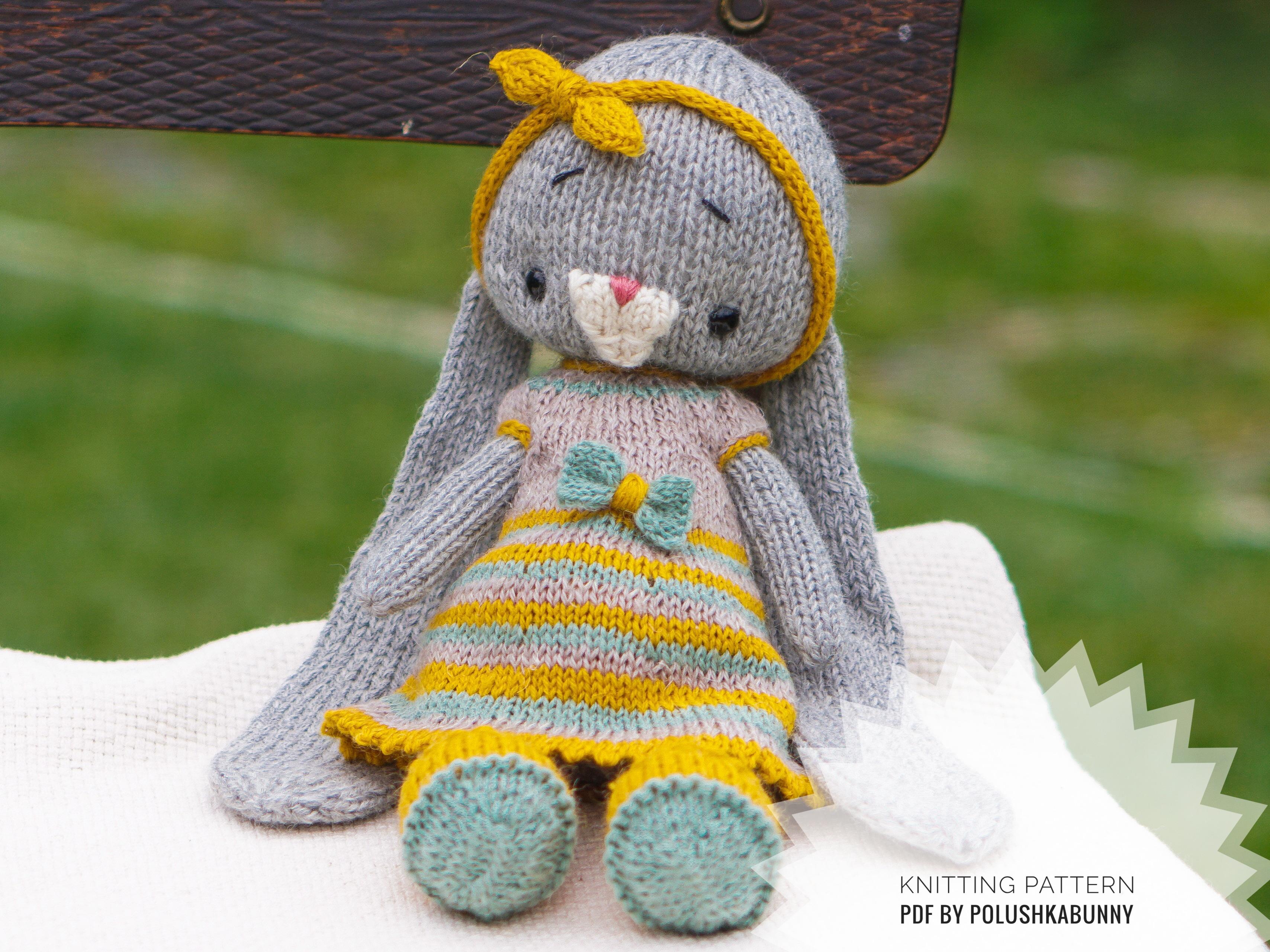 Knitting Toy Clothes Pattern - Baby Betty Outfit
