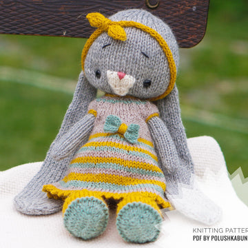 Knitting Toy Clothes Pattern - Baby Betty Outfit