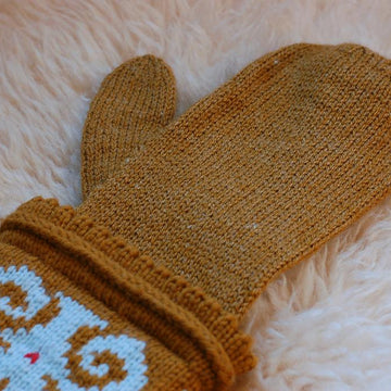 Flocked Mittens