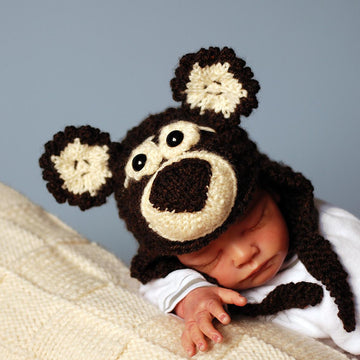 New Born Baby Bear Hat