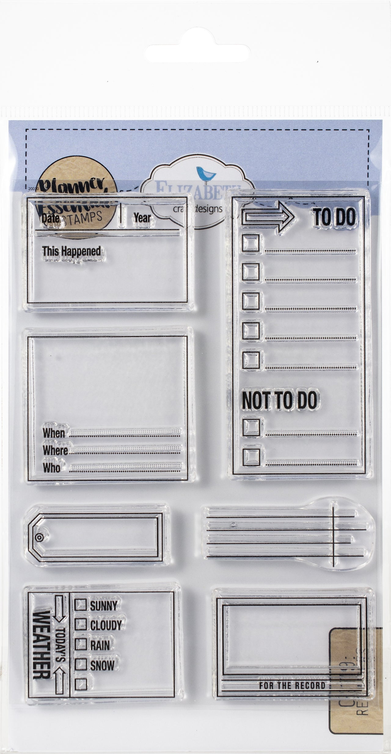 Elizabeth Craft Designs Elizabeth Craft Clear Stamps - Reminders