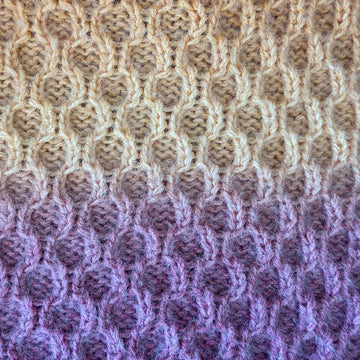 Easy Honeycomb Chunky Baby Blanket