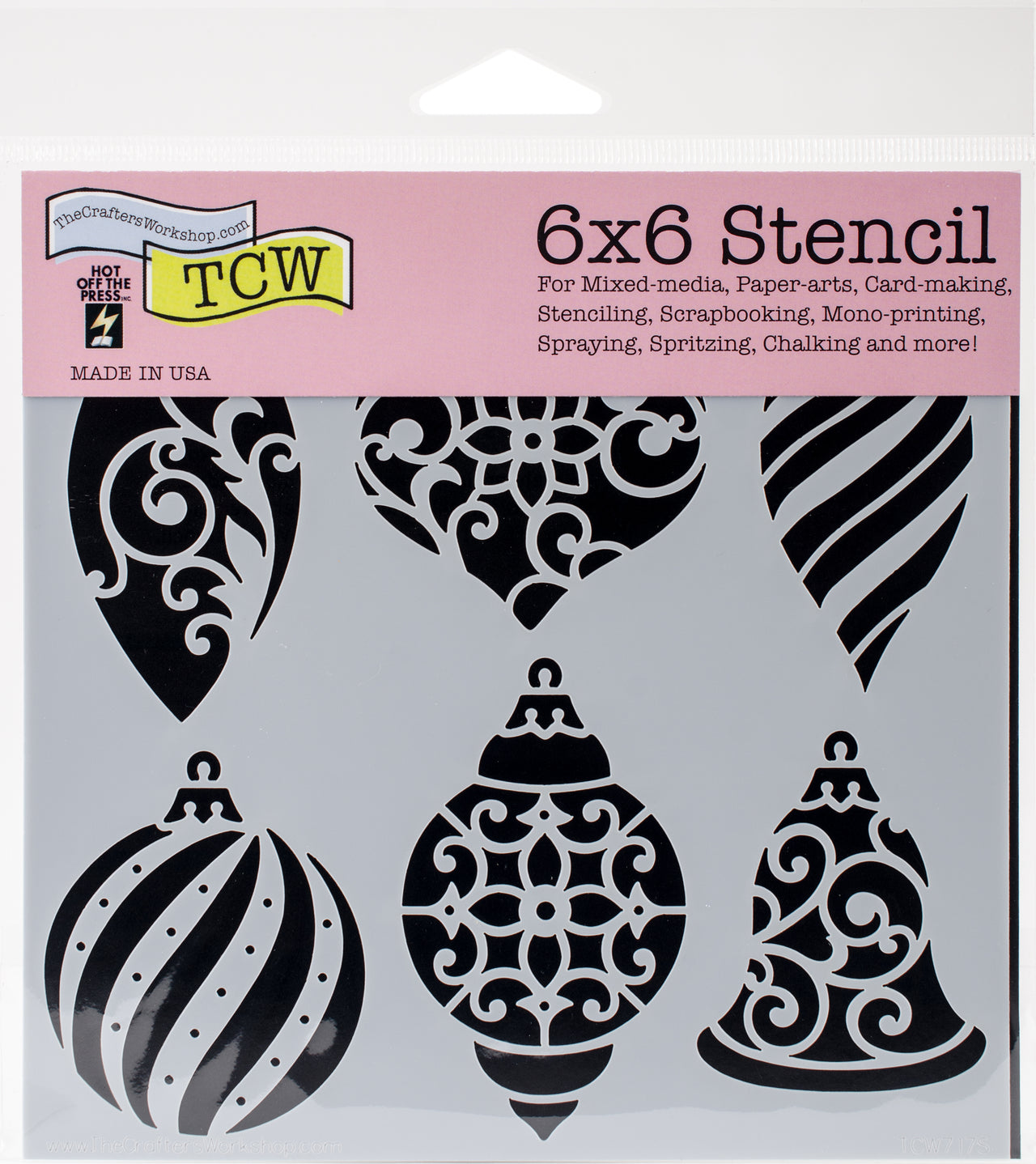 The Crafter's Workshop Crafter's Workshop Template 6"X6" - Ornaments