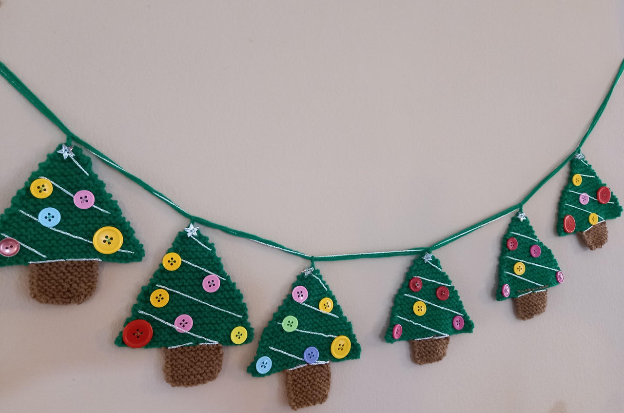 Festive Bunting Christmas Trees