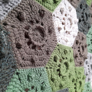 Textured Hexagon motif