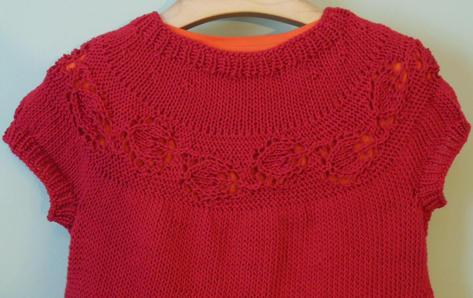 Leaf Me Alone, I'm Knitting Cardi Vest