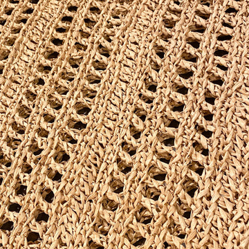See Through Raffia Tote