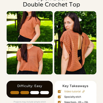 Open Back Double Crochet Top