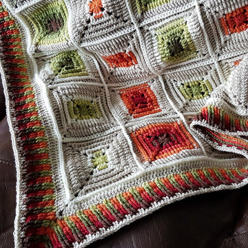 Retro Squares Afghan - UK terms