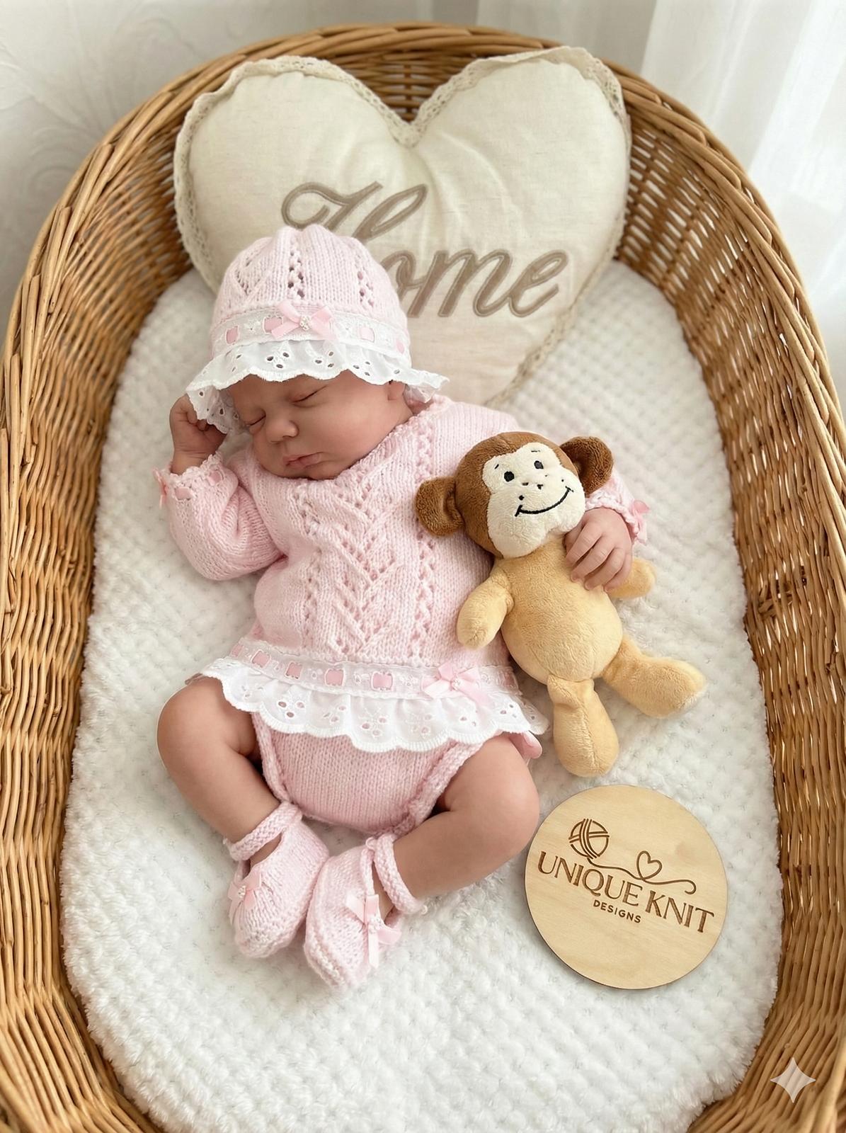"Sweetpea" Gathered Lace set