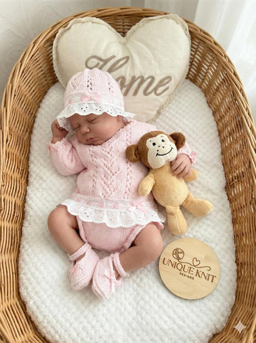 "Sweetpea" Gathered Lace set