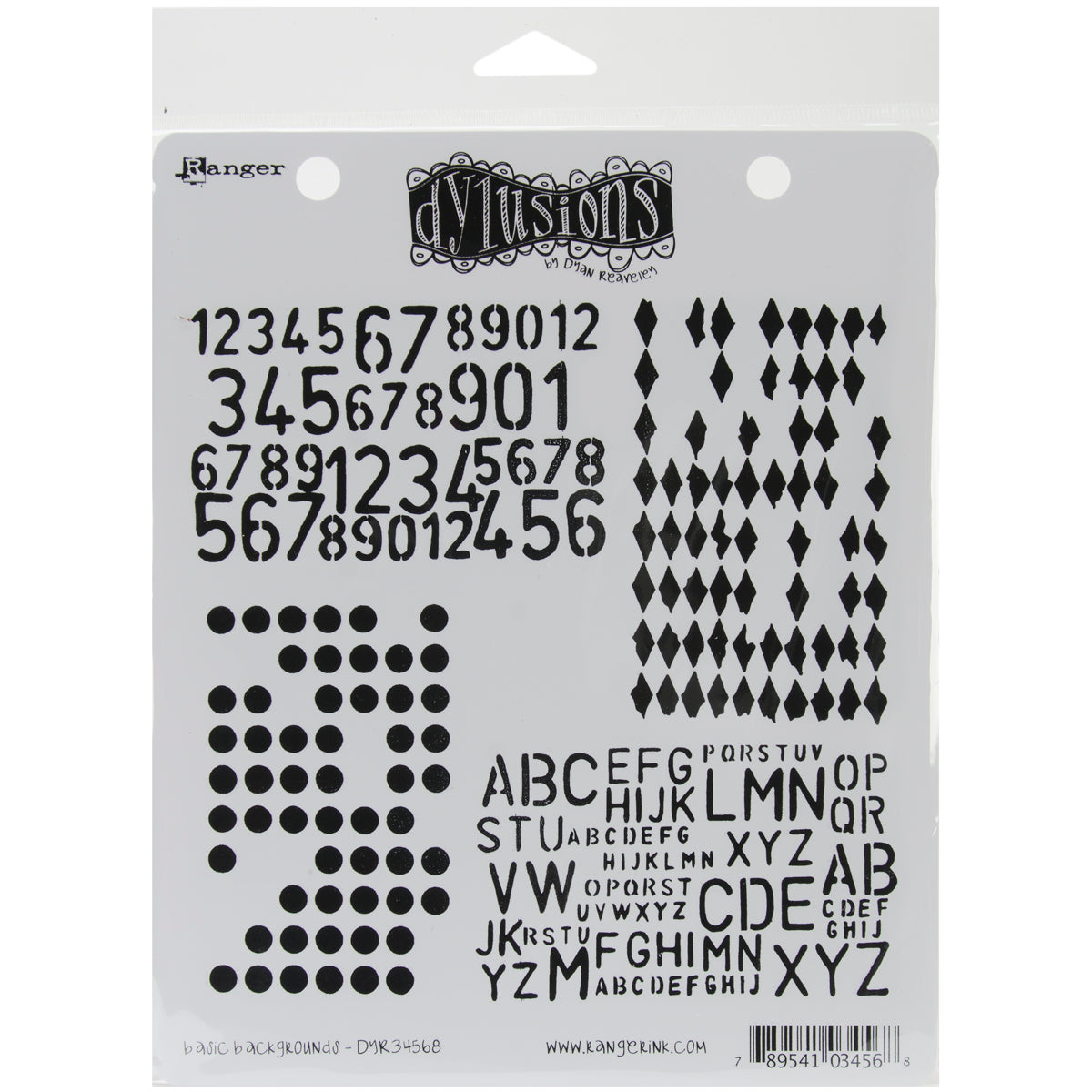 Ranger Dyan Reaveley's Dylusions Cling Stamp Collections 8.5"X7" - Basic Backgrounds