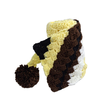Yellow Brown Scarf C2C