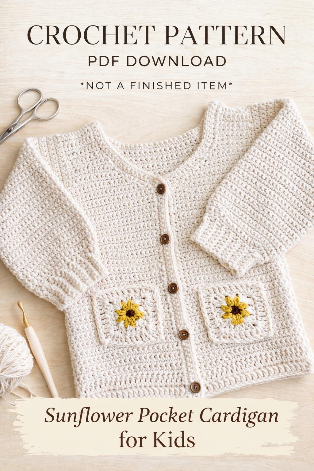 Sunflower Pocket Cardigan