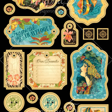 Graphic 45 Deluxe Collector's Edition Pack 12"X12" - Tropical Travelogue