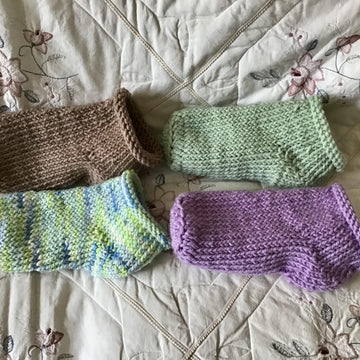 Footprint Knit Socks