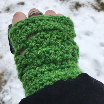 Lucky Diamonds Fingerless Gloves