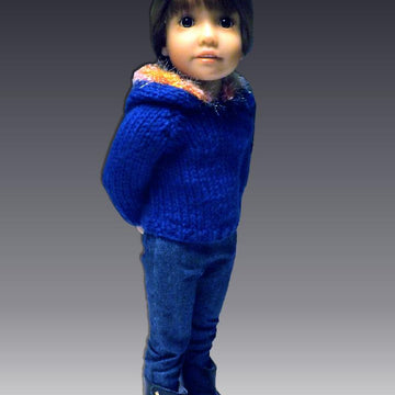 Hoodie Sweater fits Kidz and Cats Dolls. (18 inch slim doll)