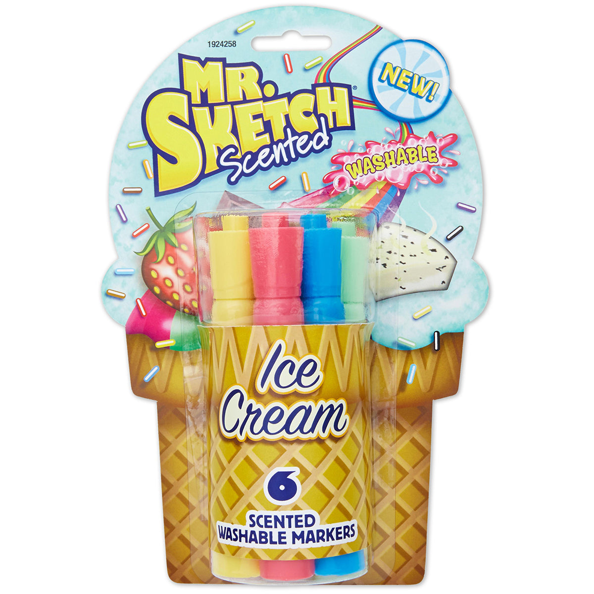 Sanford Mr.Sketch Scented Washable Marker Set 6/Pkg - Chisel Ice Cream