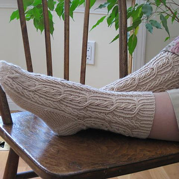 Ribbed Rope Socks