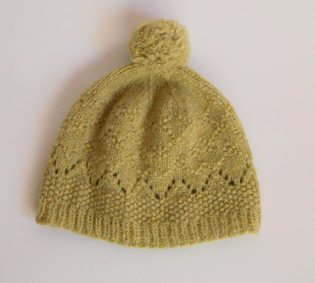 Champagne Queen Knit Hat