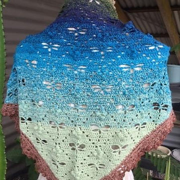 On The Wings of a Dragonfly Shawl