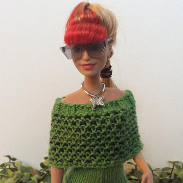 Curvy Barbie Checked Capelet All Sizes