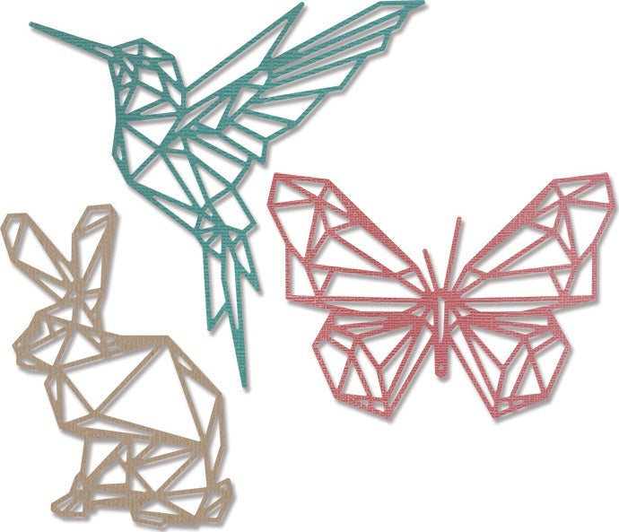 Sizzix Thinlits Dies By Tim Holtz - Geo Springtime