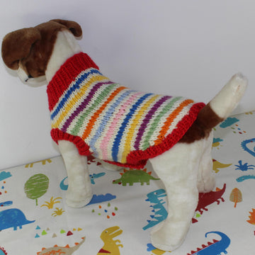 Dog Chunky Stripe Button Up Coat