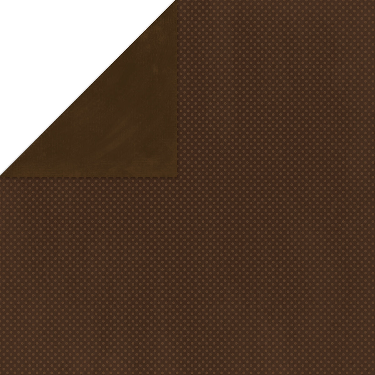 American Crafts BoBunny Double Dot Double-Sided Textured Cardstock 12"X12" 25/Pkg - Coffee