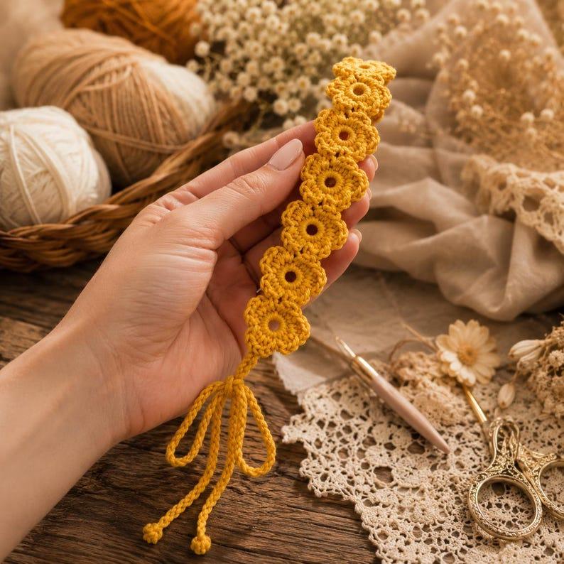 Crochet Flower Headband Pattern | PDF + Video Tutorial