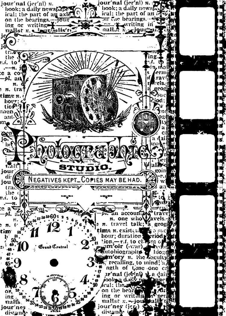 Stampers Anonymous Tim Holtz Cling Stamp 2.5"X3.5" - Photograph