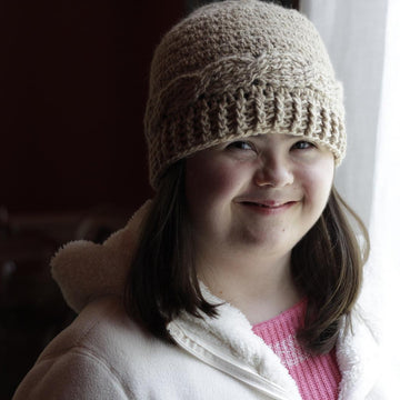 Comfy Alpaca Cabled Cap
