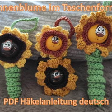 Sonnenblume im Taschenformat Sorgenwürmchen