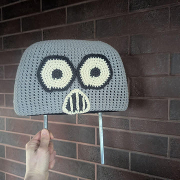 Monster Car Headrest Cover English-US