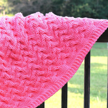 Wandering Cables Baby Blanket