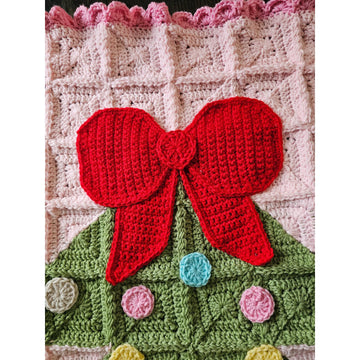 Holiday Tree Granny Square Blanket