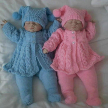 Reborn / 0-3 Months Baby Matinee / Pram Set