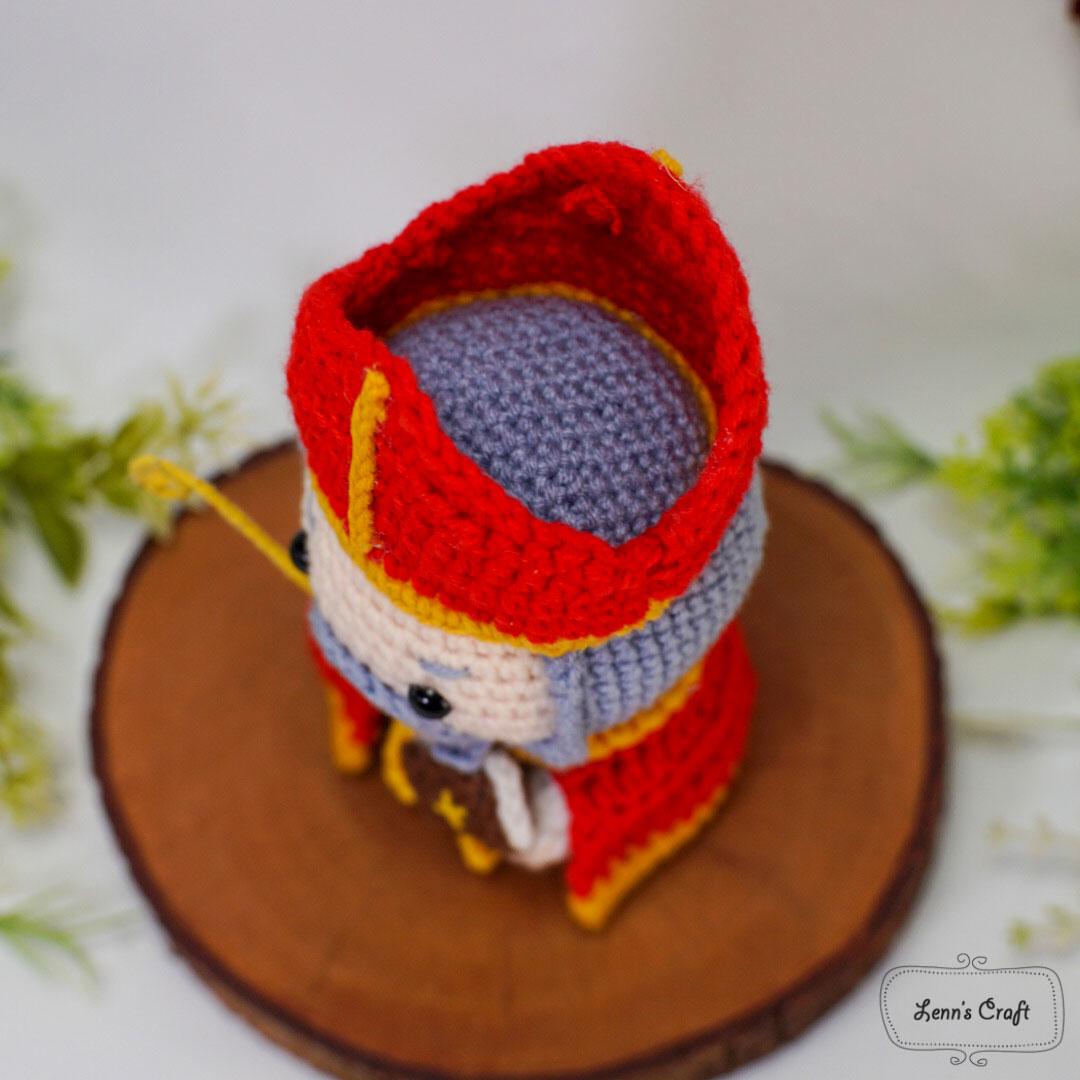 Saint Augustine Catholic Priest Crochet