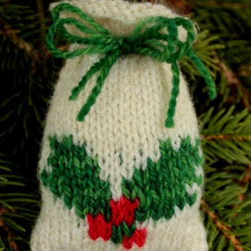 27 Knitted Christmas Santa Sacks