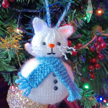 PDF Christmas KNITTING PATTERN Cat-mas Bauble Decoration Dk Hanging Decoration Cute Cat Moggy Ornaments Christmas Tree Santa Snowman Snowcat