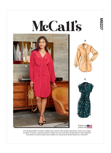 McCall's Misses' Tunic and Dresses M8237 - Sewing Pattern