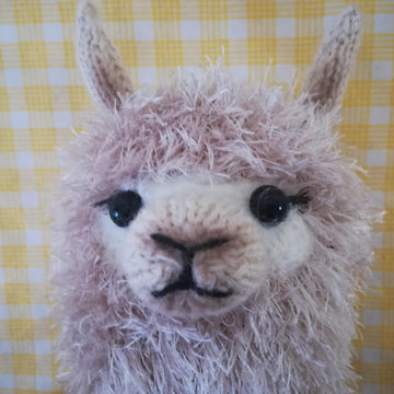 Knitting Pattern - llama alpaca soft toy from yarn