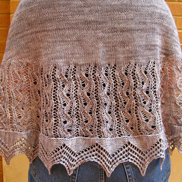 The Silver Spring Long Wingspan Lace Shawl