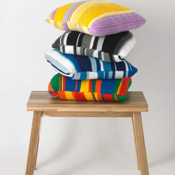 "Weekend Cushion" - Free Cushion Knitting Pattern For Home in Paintbox Yarns Simply Chunky