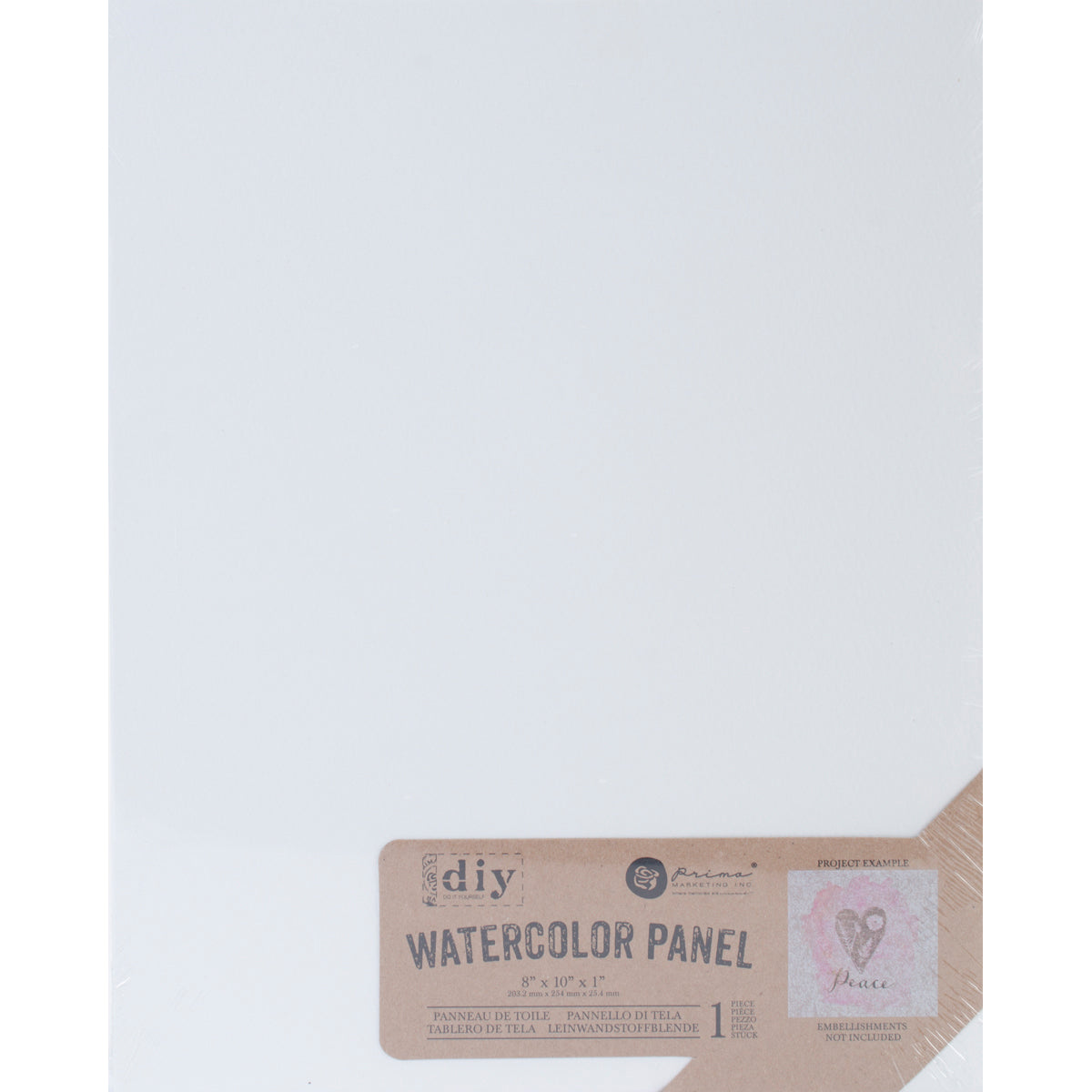 Prima Marketing  DIY Watercolor Canvas Panel - 8"X10"