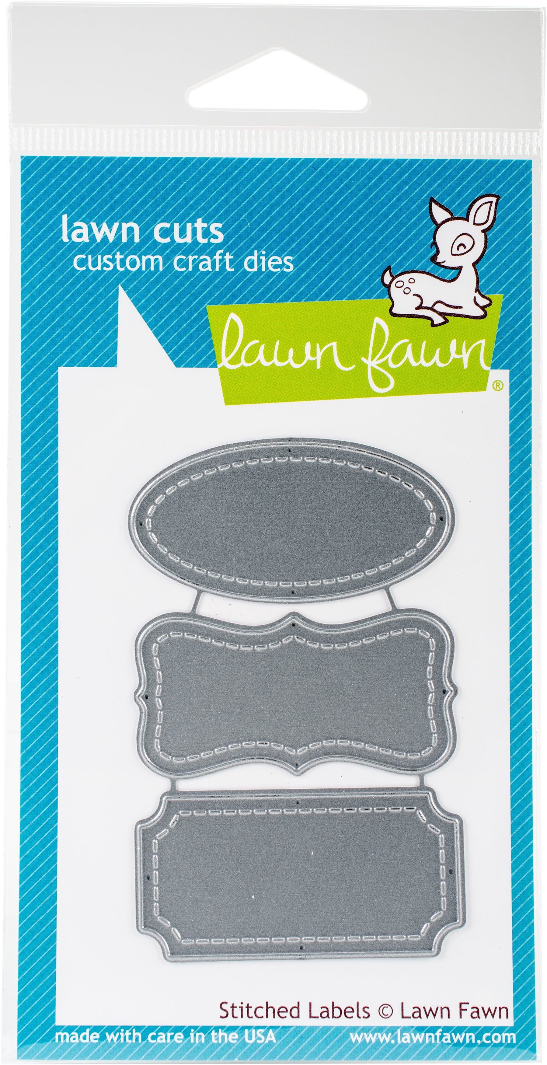 Lawn Fawn Lawn Cuts Custom Craft Die - Stitched Labels