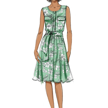 Butterick Misses' Dress, Jumpsuit and Sash B6890 - Sewing Pattern