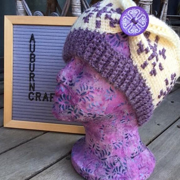 Winter Snowflake Keyhole Head Warmer