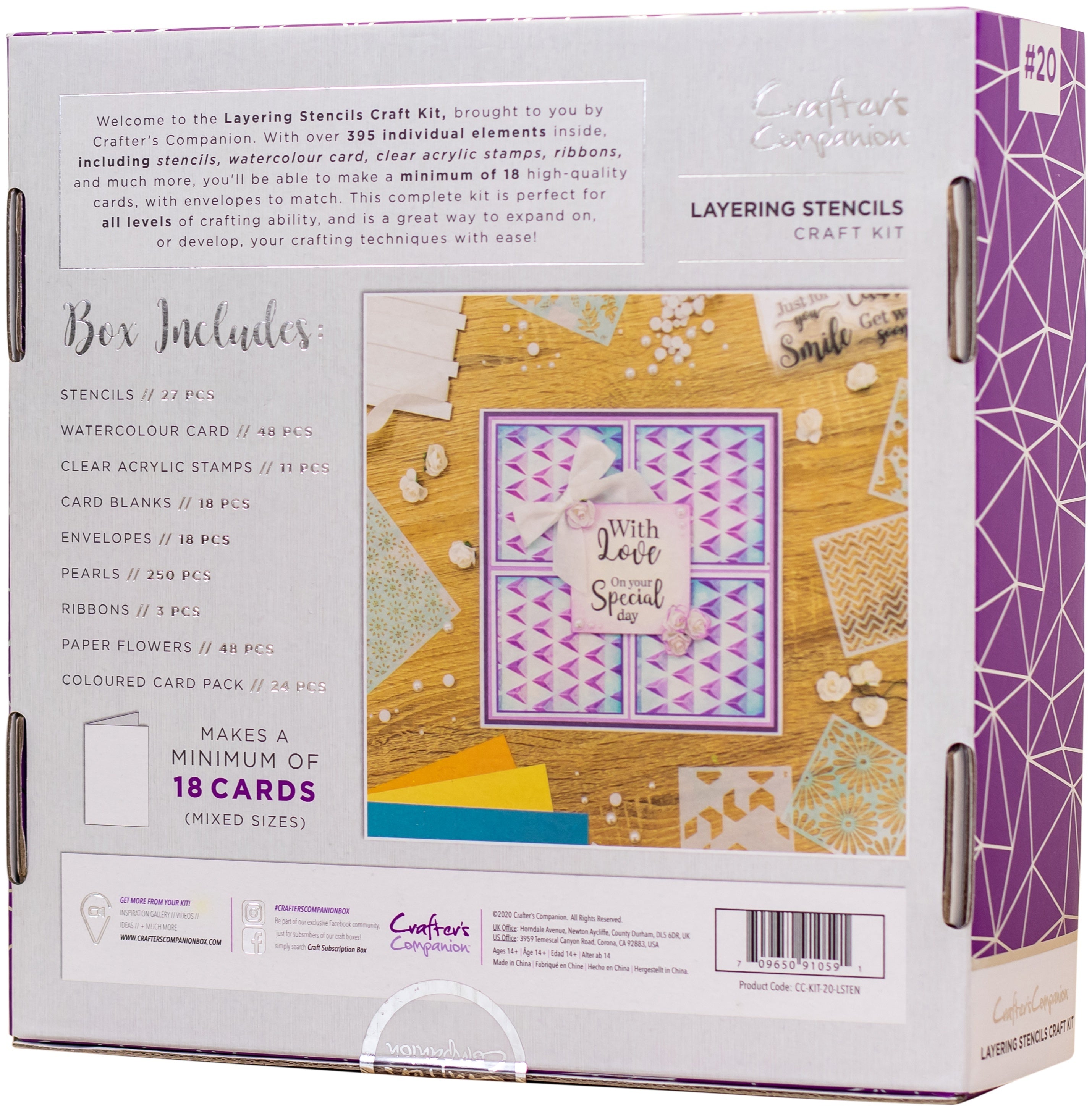 Crafter's Companion Craft Box Kit - Layering Stencils